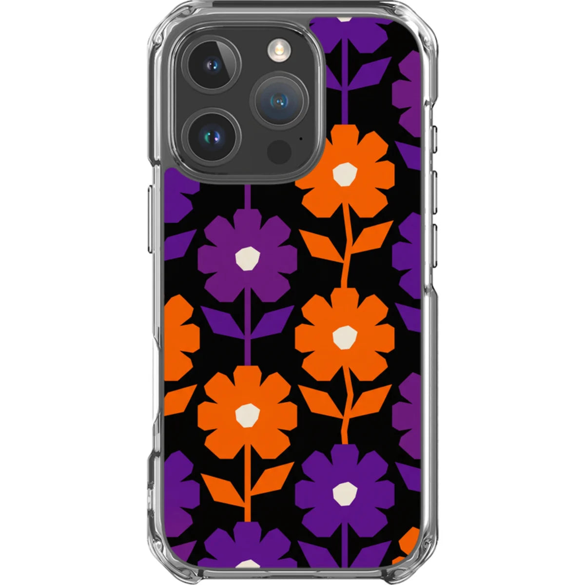 Haunted Bloom — iPhone 16 Pro Magsafe Clear Impact Case — Finnaij