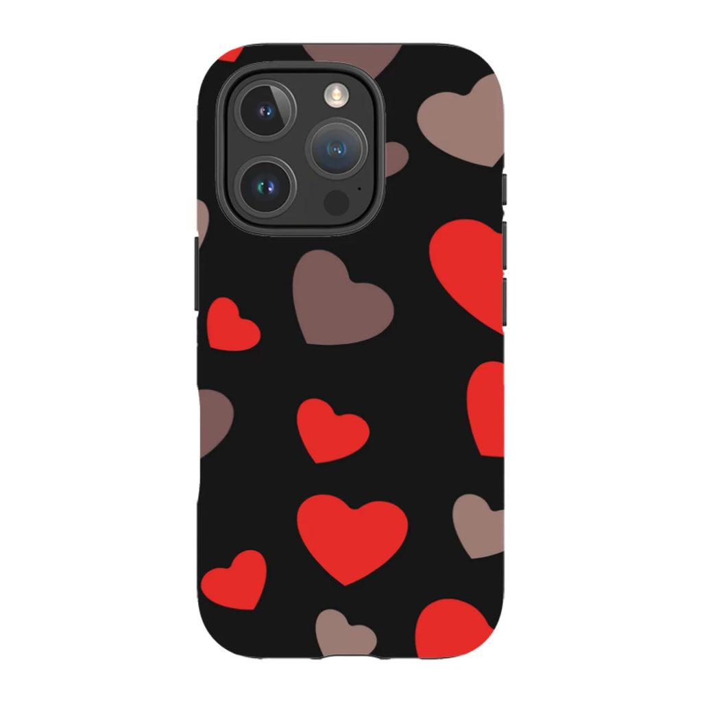 Red Hearts — iPhone 16 Pro Magsafe Tough Case — Finnaij