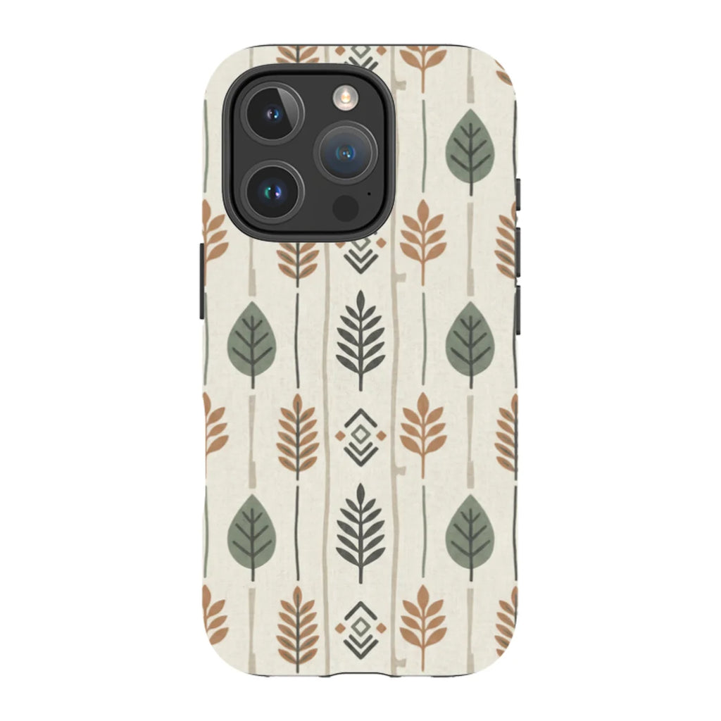 Birch and Linen Pattern by Elsi Vaarala — iPhone 16 Pro Magsafe Tough Case — Finnaij