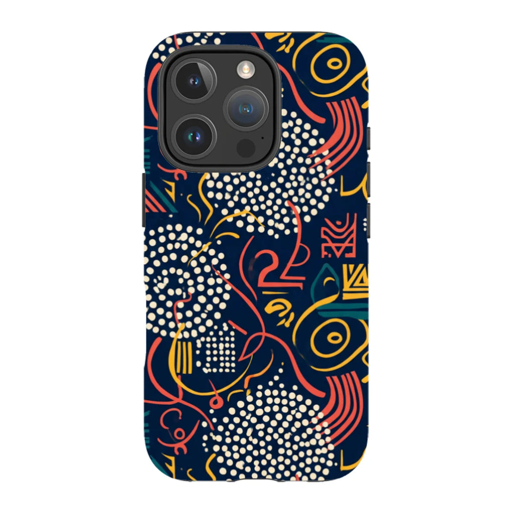 Adire Nightfall by Ada Okoye — Magsafe Tough Case for iPhone — Finnaij