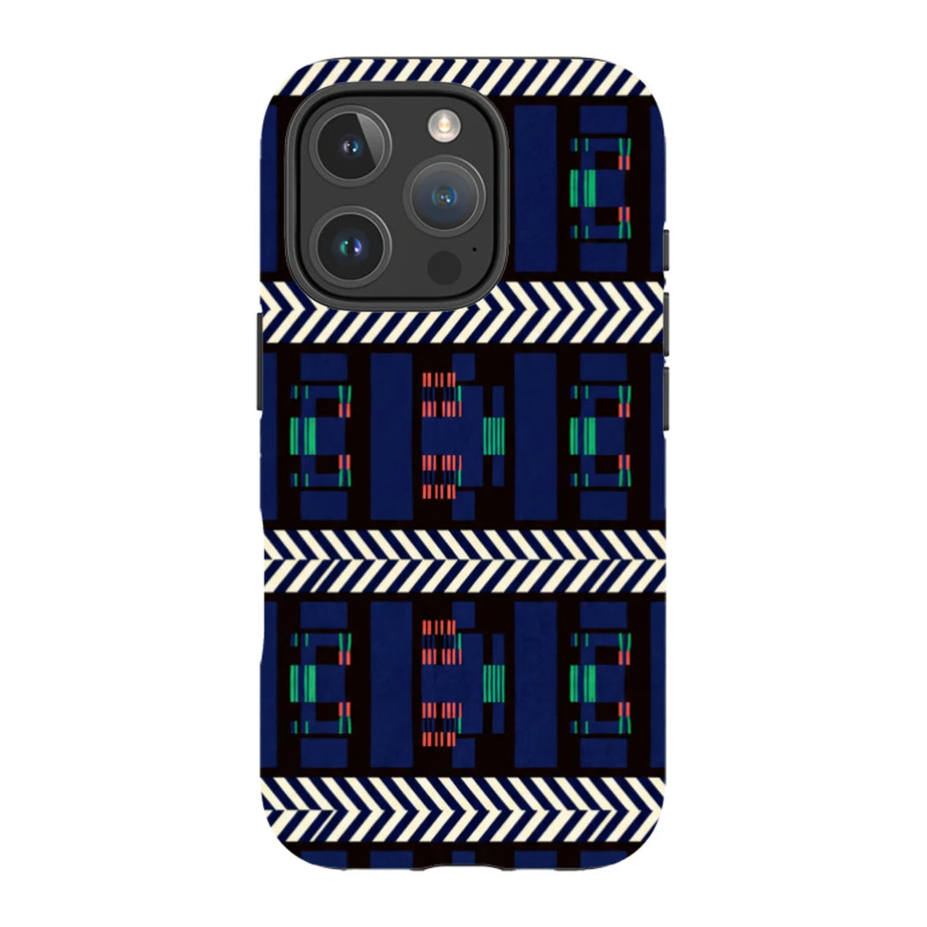 Midnight Aso-Oke by Ada Okoye — iPhone 16 Pro MagSafe Tough Case — Finnaij