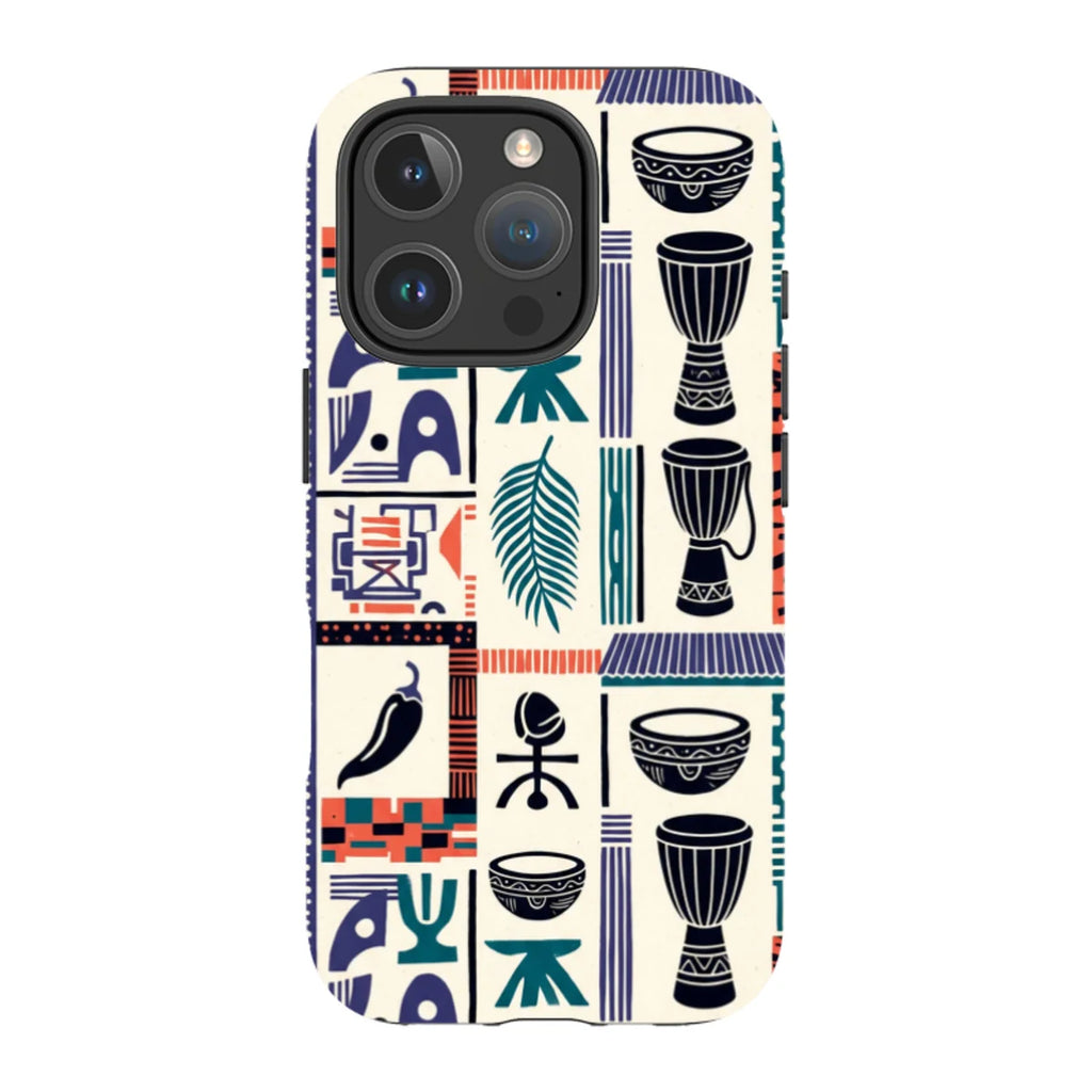 Market Day Icons by Ada Okoye — iPhone 16 Pro MagSafe Tough Case — Finnaij