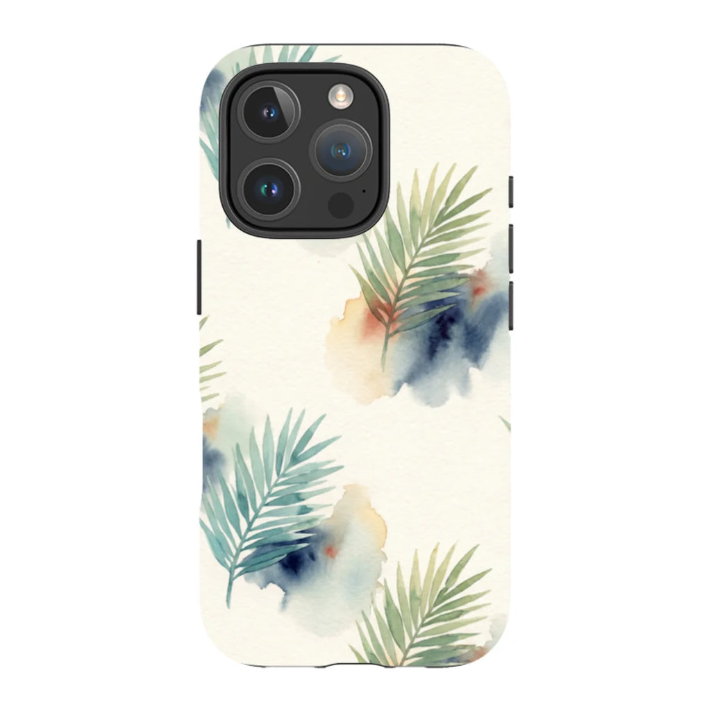 Palm Frond Breeze Pattern by Tobi Akinyemi — iPhone 16 Pro MagSafe Tough Case — Finnaij