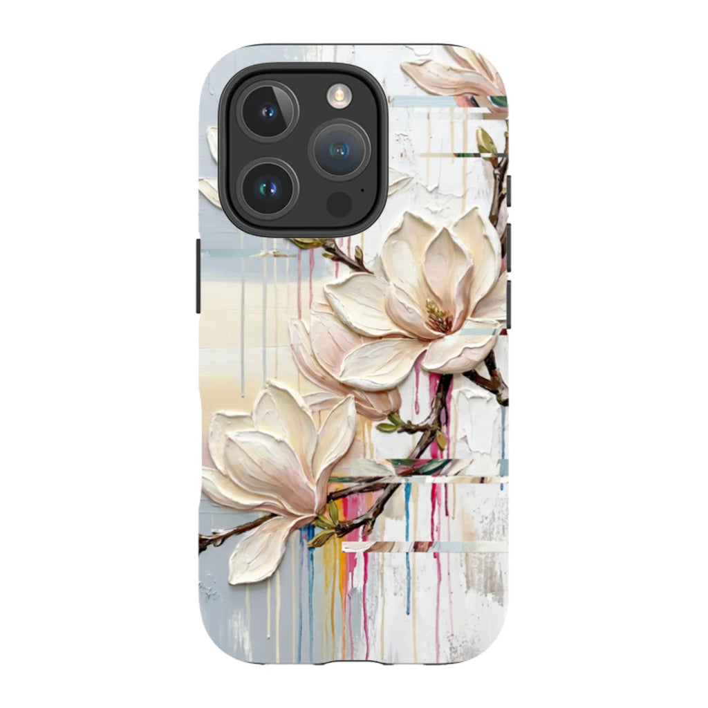 Magnolia Branches by Frida Lövström — iPhone 16 Pro Magsafe Tough Case — Finnaij