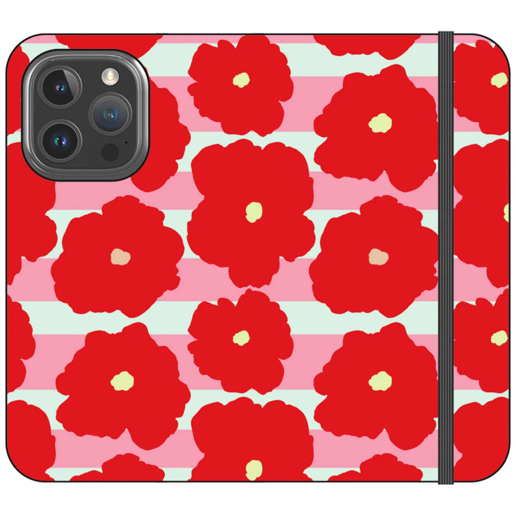 Bold Floral — iPhone 16 Pro Wallet Case — Finnaij
