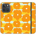 Bold Floral Orange — iPhone 16 Pro Wallet Case — Finnaij