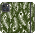 Feathers in Bloom Army Green — iPhone 16 Pro Wallet Case — Finnaij