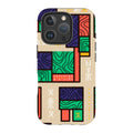 Ankara Blocks on Sand by Ada Okoye — iPhone 16 Pro Tough Case — Finnaij