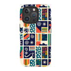 Coastal Indigo Tiles by Ada Okoye — iPhone 16 Pro Tough Case — Finnaij