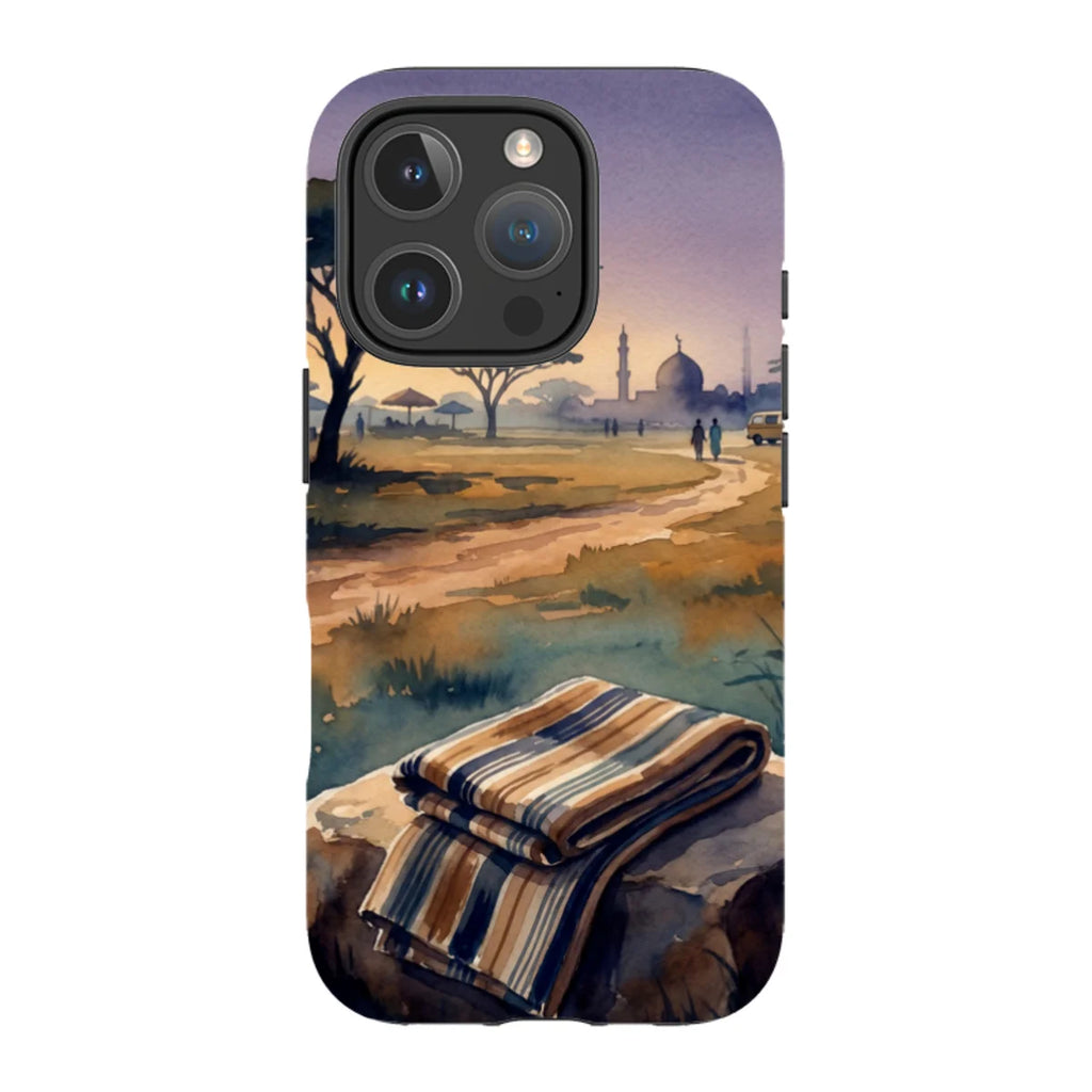 Aso-Oke Accent in the Landscape by Tobi Akinyemi — iPhone 16 Pro Tough Case — Finnaij