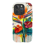 Tropical Flowers by Frida Lövström — iPhone 16 Pro Tough Case — Finnaij