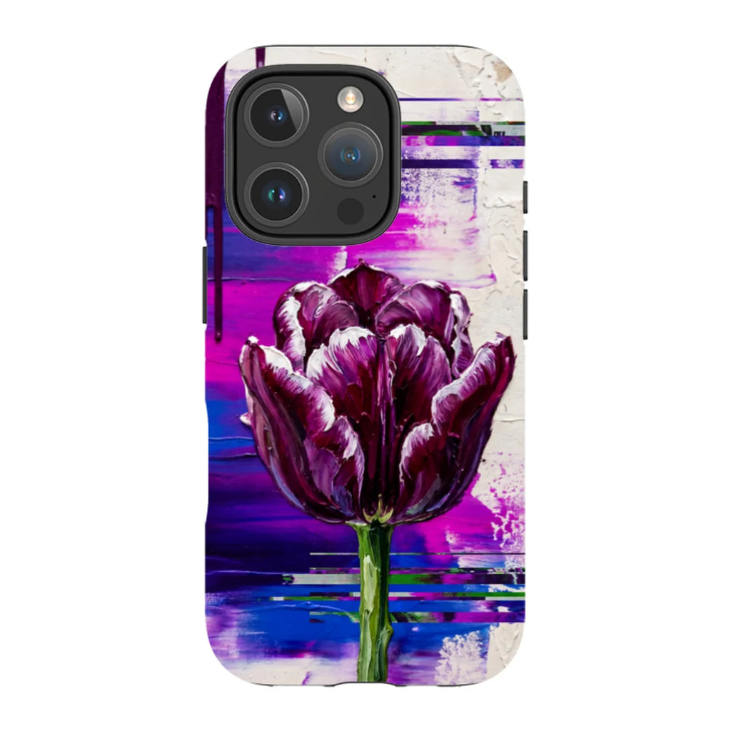 Single Dramatic Tulip by Frida Lövström — iPhone 16 Pro Tough Case — Finnaij