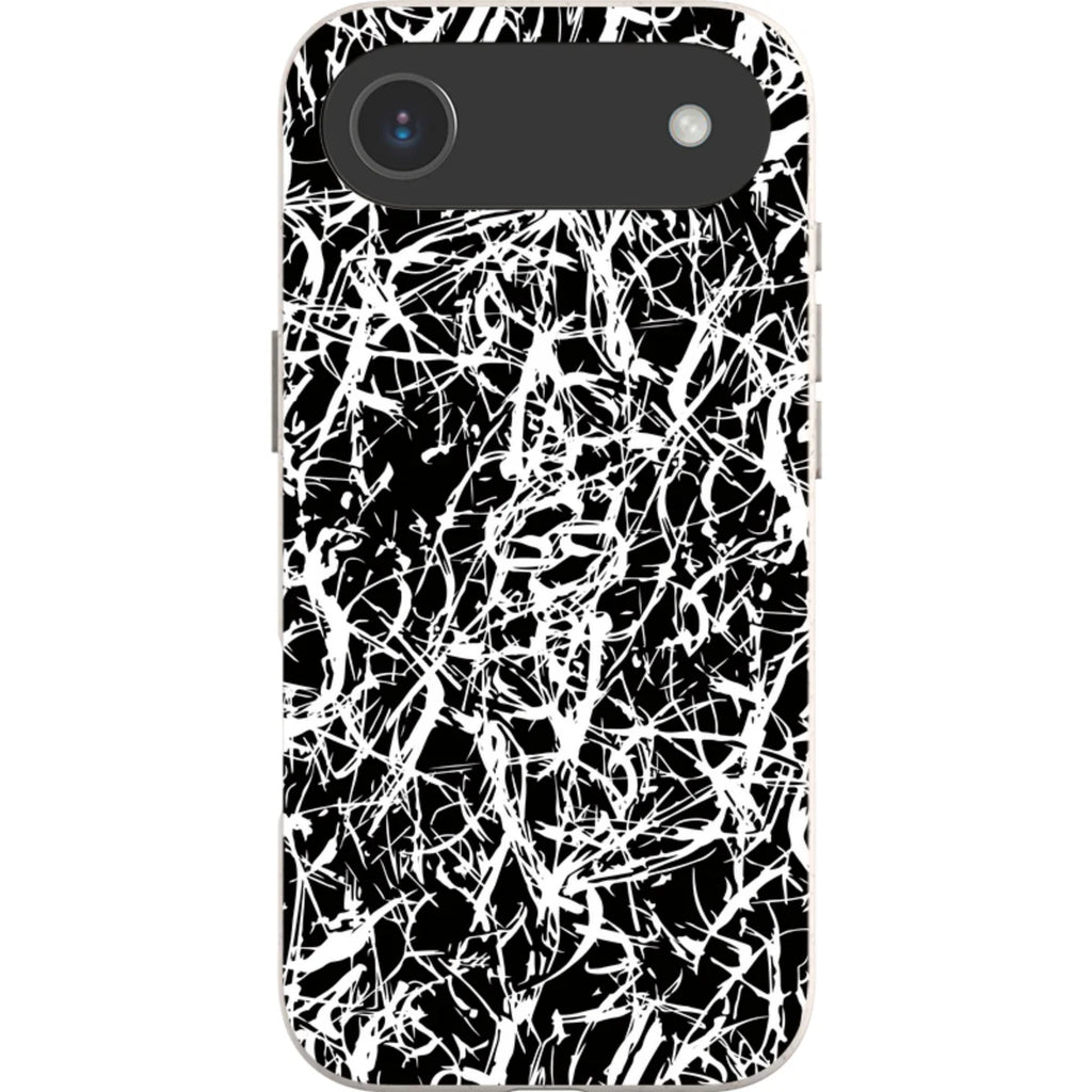 Black-White Grunge — iPhone Air iPhone Bio-degradable Case — Finnaij