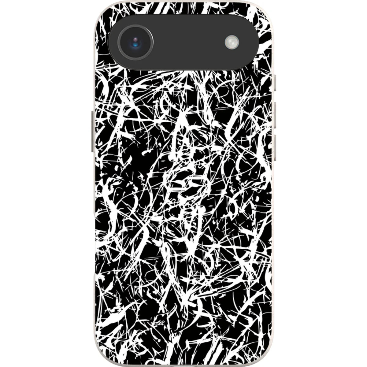 Black-White Grunge — iPhone Air iPhone Bio-degradable Case — Finnaij