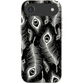 Feathers in Bloom Black — iPhone Air iPhone Bio-degradable Case — Finnaij