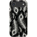 Feathers in Bloom Black — iPhone Air iPhone Bio-degradable Case — Finnaij