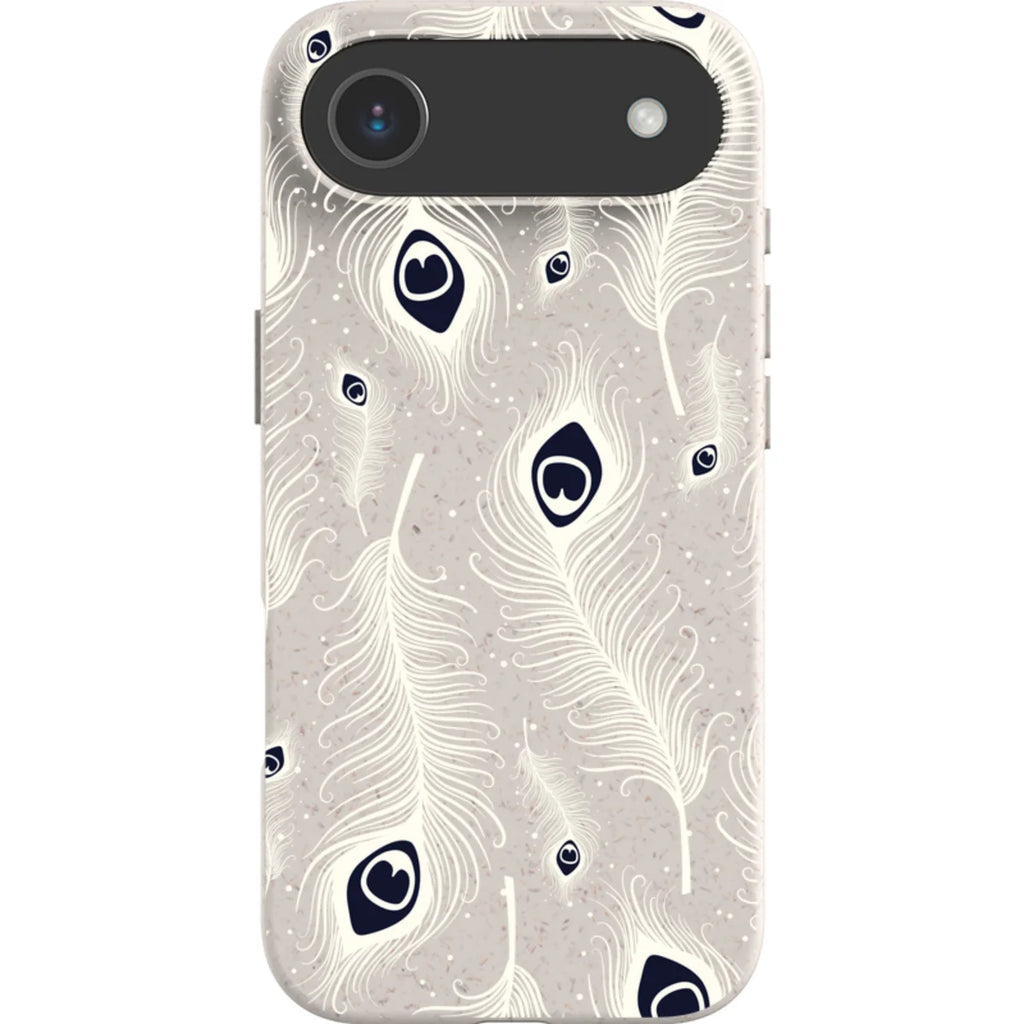 Feathers in Bloom Natural — iPhone Air iPhone Bio-degradable Case — Finnaij