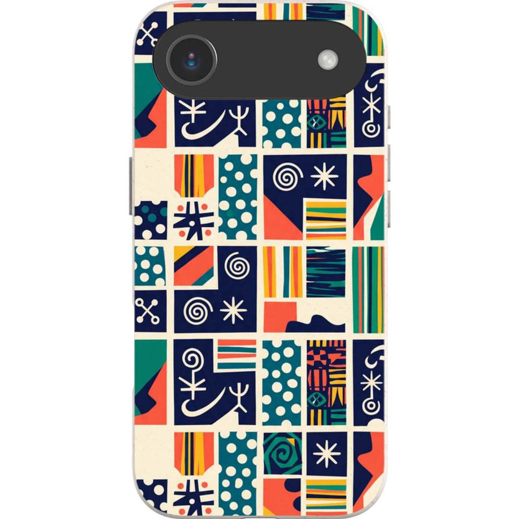 Coastal Indigo Tiles by Ada Okoye — iPhone Air iPhone Bio-degradable Case — Finnaij