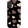 White & Black Hearts — iPhone 17 iPhone Bio-degradable Case — Finnaij