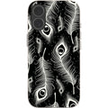 Feathers in Bloom Black — iPhone 17 iPhone Bio-degradable Case — Finnaij