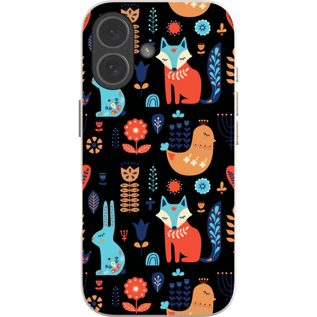 Nordic Ornament Black — iPhone 17 iPhone Bio-degradable Case — Finnaij