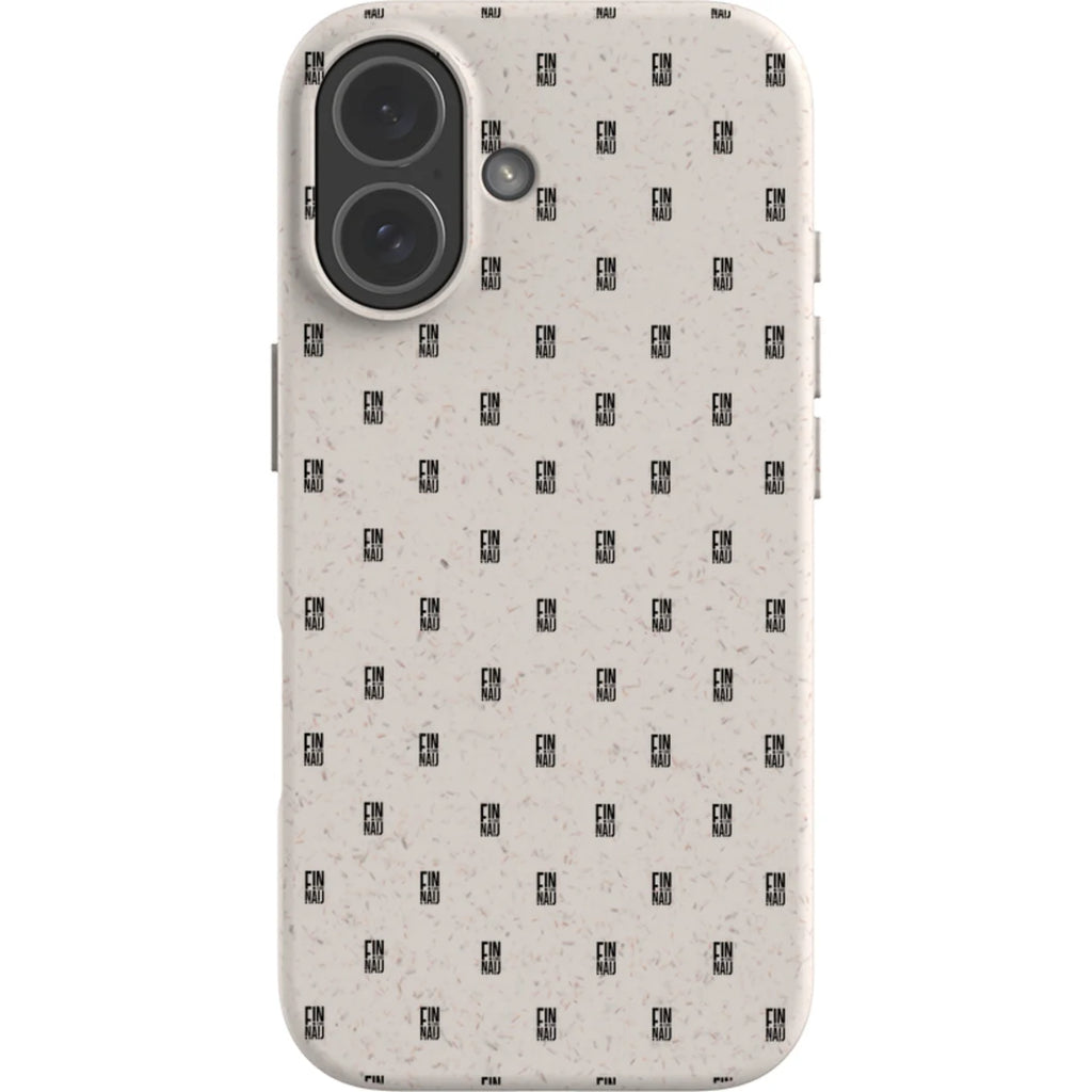 Monogram Natural — iPhone 17 iPhone Bio-degradable Case — Finnaij