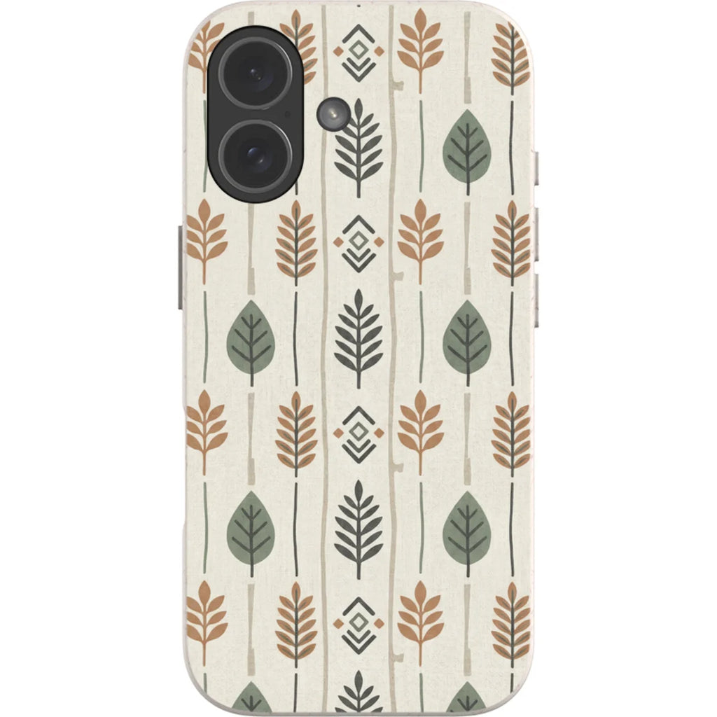 Birch and Linen Pattern by Elsi Vaarala — iPhone 17 iPhone Bio-degradable Case — Finnaij
