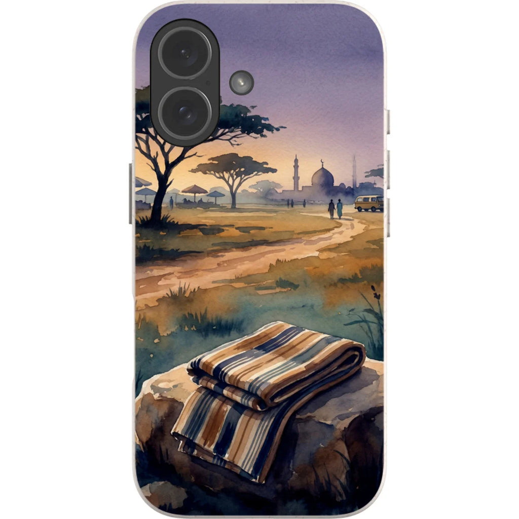 Aso-Oke Accent in the Landscape by Tobi Akinyemi — iPhone 17 iPhone Bio-degradable Case — Finnaij