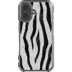 Zebra Groove — iPhone 17 Magsafe Clear Impact Case — Finnaij