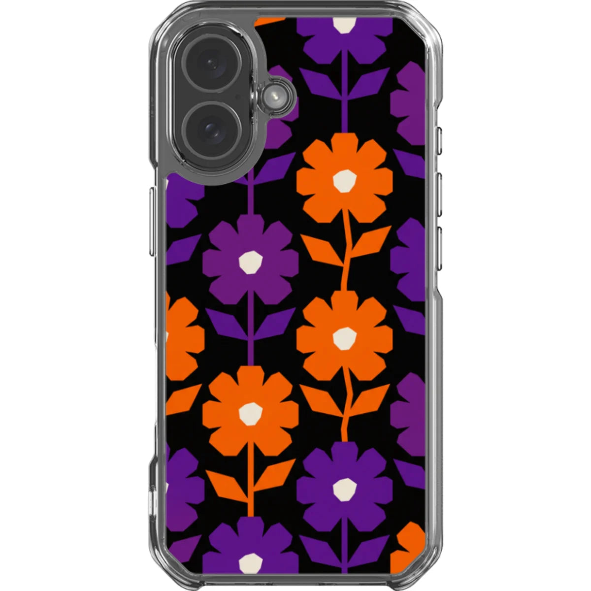 Haunted Bloom — iPhone 17 Magsafe Clear Impact Case — Finnaij