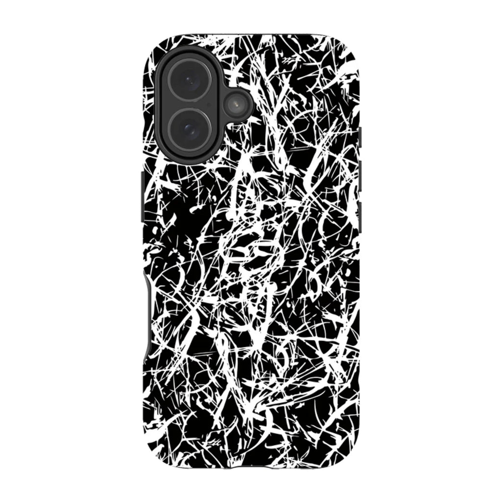 Black-White Grunge — iPhone 17 Magsafe Tough Case — Finnaij