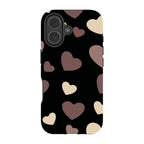 White & Black Hearts- iPhone Magsafe Tough Case — iPhone 17 — Finnaij