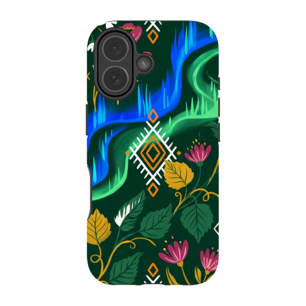 Aurora Birch Bloom by Aino Kallio — iPhone 17 Magsafe Tough Case — Finnaij