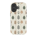 Birch and Linen Pattern by Elsi Vaarala — iPhone 17 Magsafe Tough Case — Finnaij