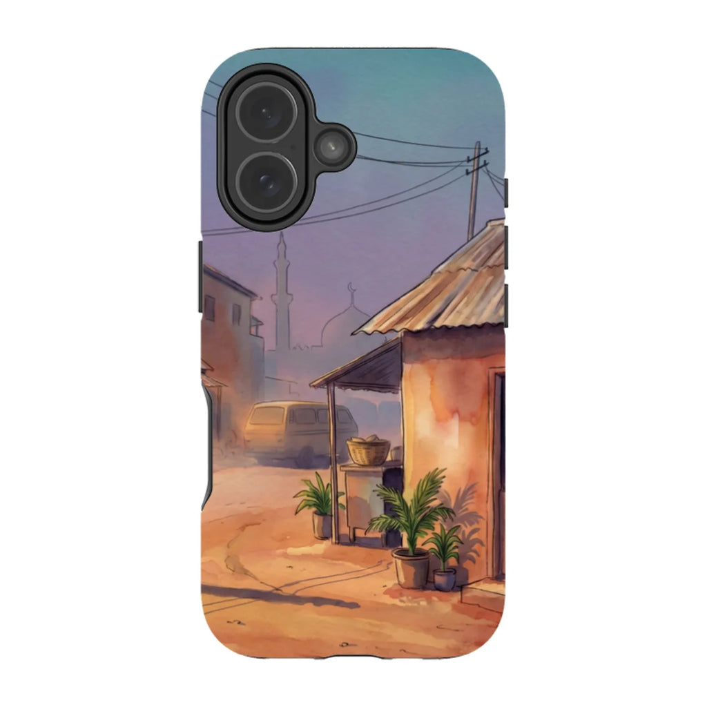 City Edge Quiet Street by Tobi Akinyemi — iPhone 17 MagSafe Tough Case — Finnaij