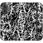Black-White Grunge — iPhone 17 Wallet Case — Finnaij