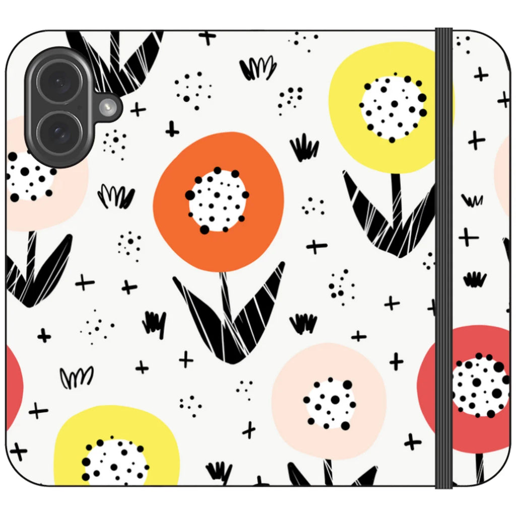 Botanical Doodle — iPhone 17 Wallet Case — Finnaij