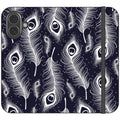Feathers in Bloom Vegan Leather — iPhone 17 Wallet Case — Finnaij