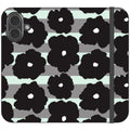 Bold Floral Black — iPhone 17 Wallet Case — Finnaij