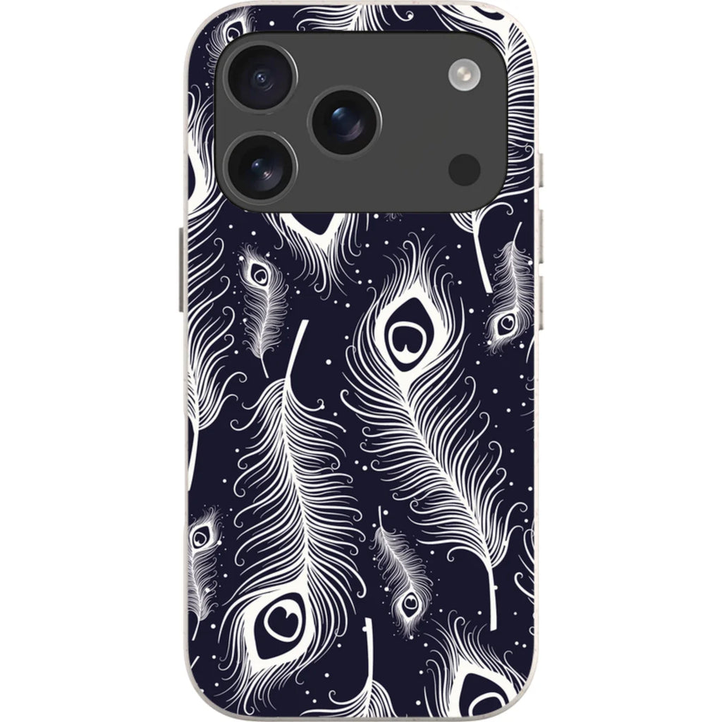 Feathers in Bloom — iPhone 17 Pro iPhone Bio-degradable Case — Finnaij