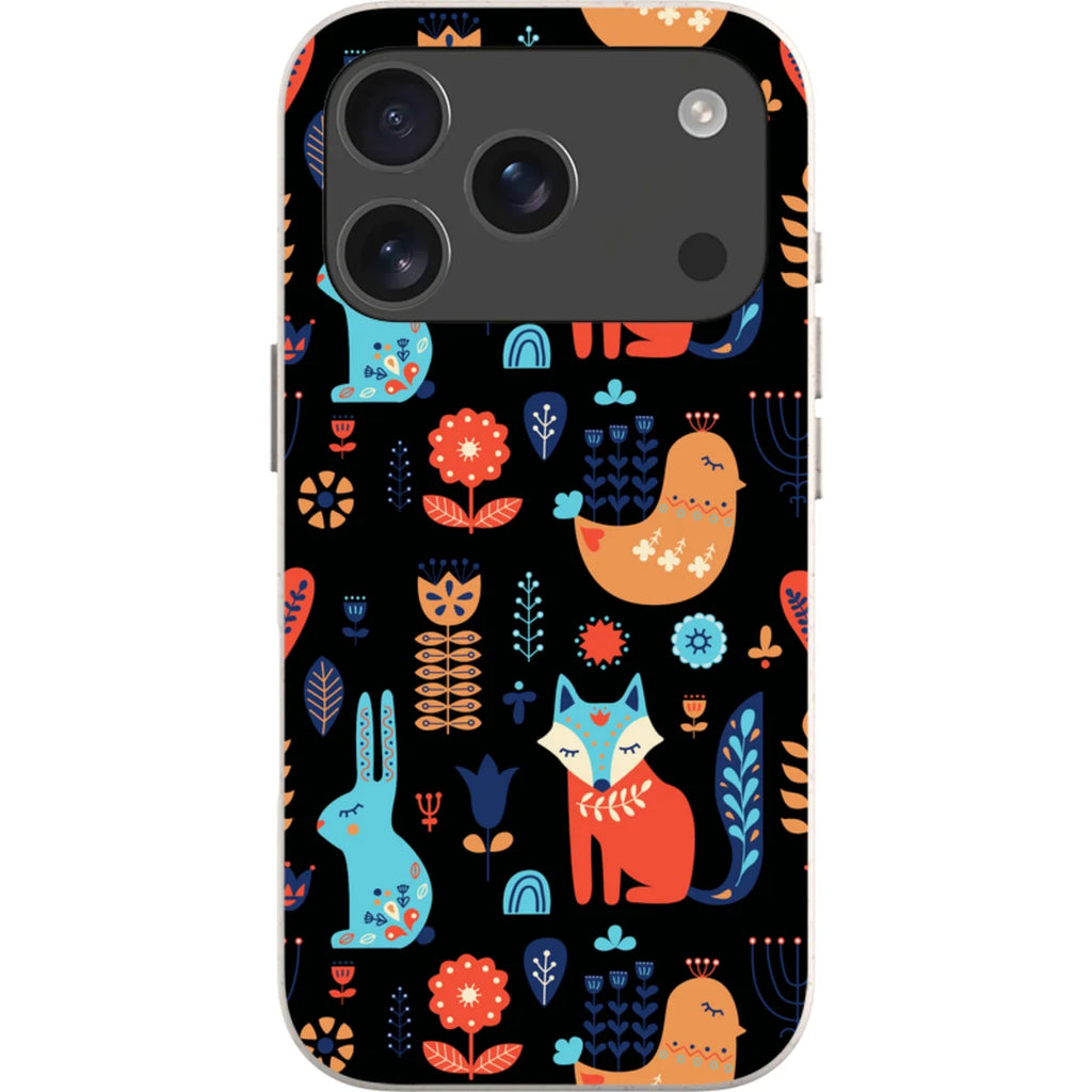 Nordic Ornament Black — iPhone 17 Pro iPhone Bio-degradable Case — Finnaij