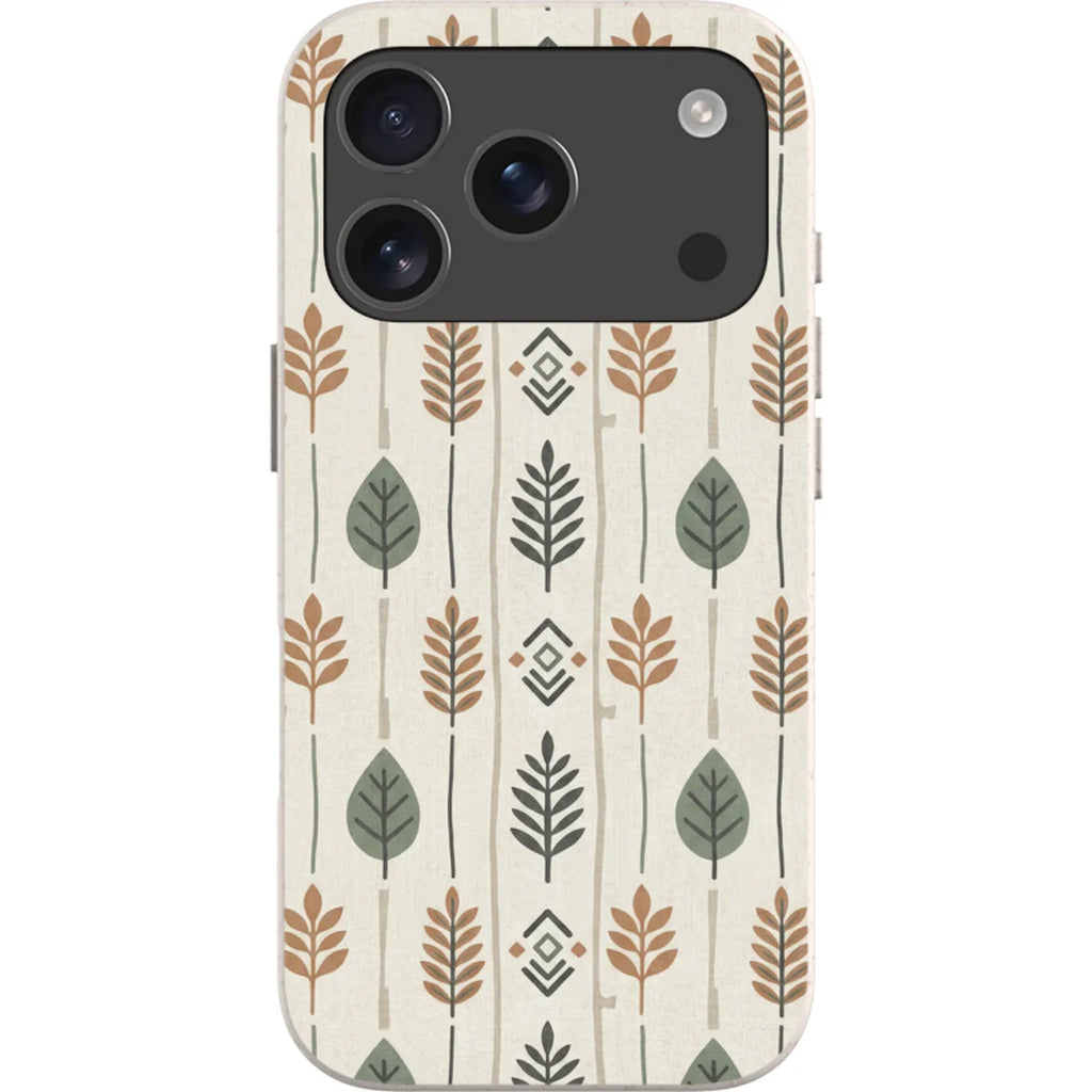 Birch and Linen Pattern by Elsi Vaarala — iPhone 17 Pro iPhone Bio-degradable Case — Finnaij