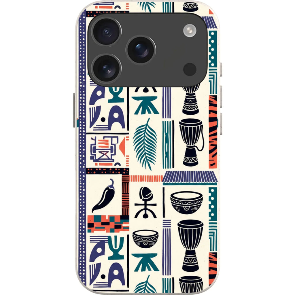 Market Day Icons by Ada Okoye — iPhone 17 Pro iPhone Bio-degradable Case — Finnaij