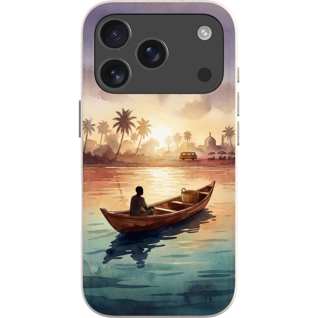 Lagoon Morning by Tobi Akinyemi — iPhone 17 Pro iPhone Bio-degradable Case — Finnaij