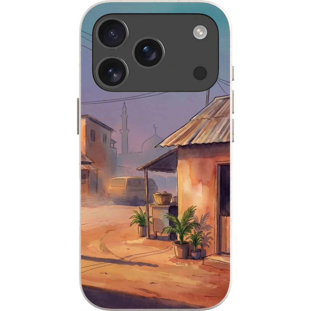 City Edge Quiet Street by Tobi Akinyemi — iPhone 17 Pro iPhone Bio-degradable Case — Finnaij