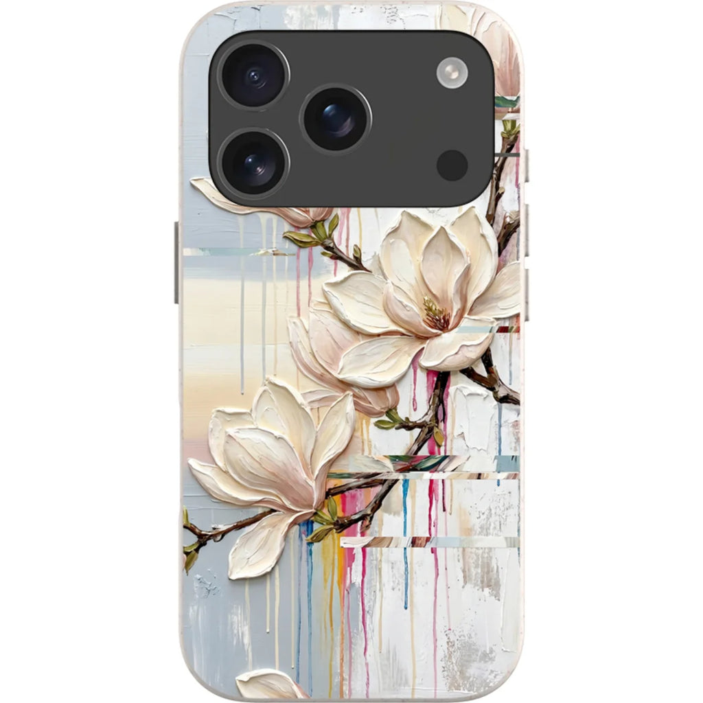 Magnolia Branches by Frida Lövström — iPhone 17 Pro iPhone Bio-degradable Case — Finnaij