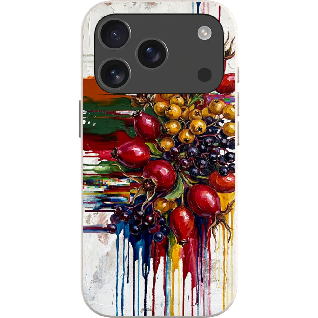 Autumn Berries and Botanicals by Frida Lövström — iPhone 17 Pro iPhone Bio-degradable Case — Finnaij