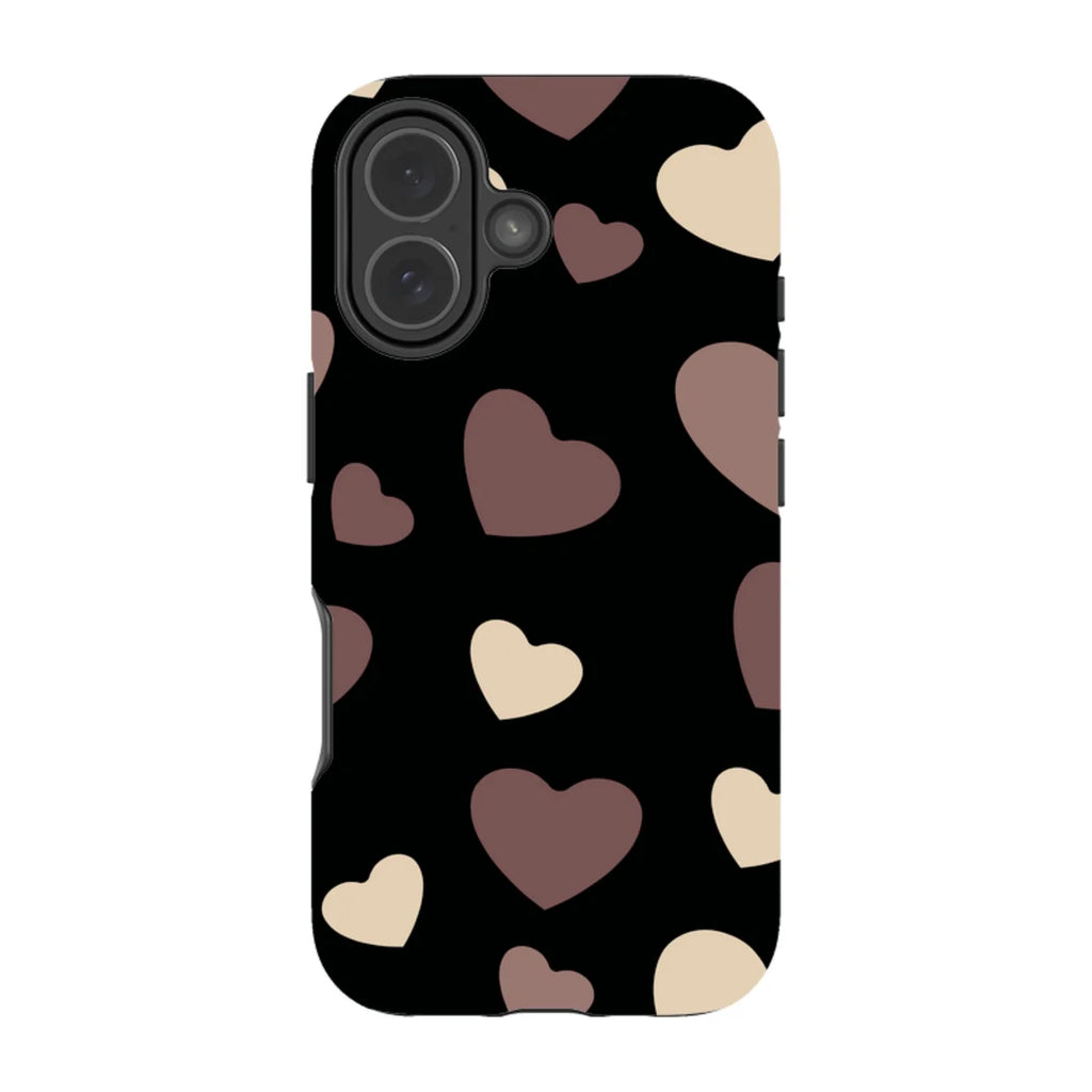 White & Black Hearts — iPhone 17 Tough Case — Finnaij