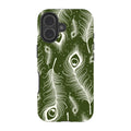 Feathers in Bloom Army Green — iPhone 17 Tough Case — Finnaij