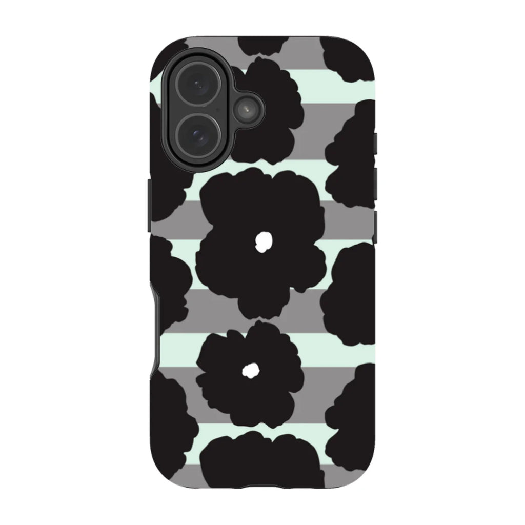 Bold Floral Black — iPhone 17 Tough Case — Finnaij